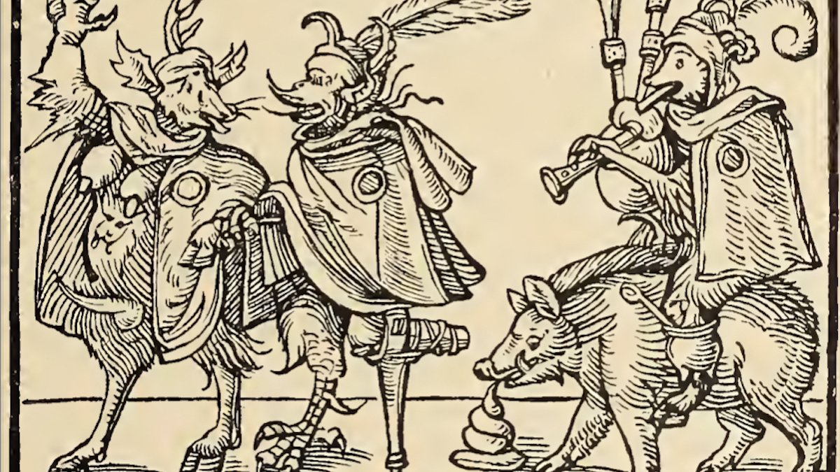 16th-century woodcut caricature, a historical antisemitic image reflecting medieval attitudes.